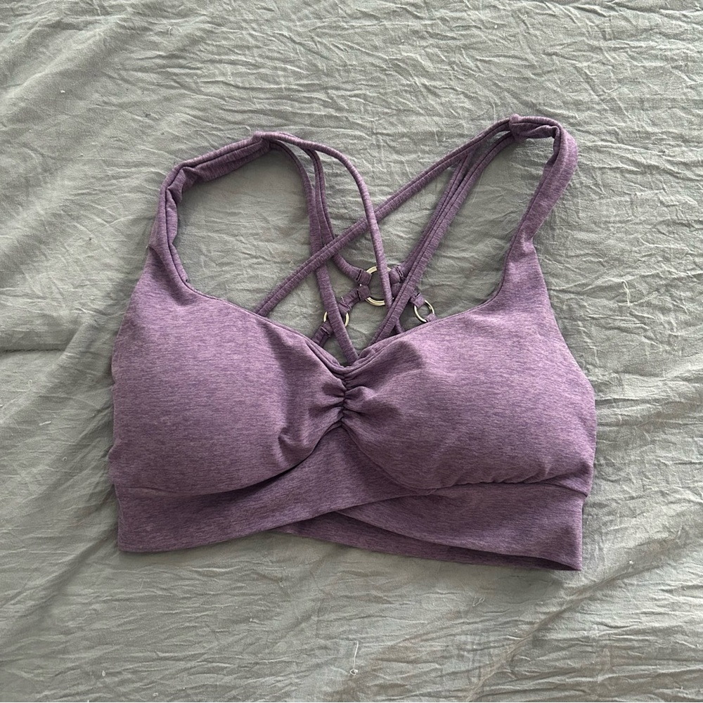 Bombshell Sportswear Angel Sports Bra in violet Size Medium
